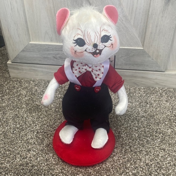Annalee Valentine 10" Boy Mouse dress Cloth Standing Figures. - Picture 2 of 6